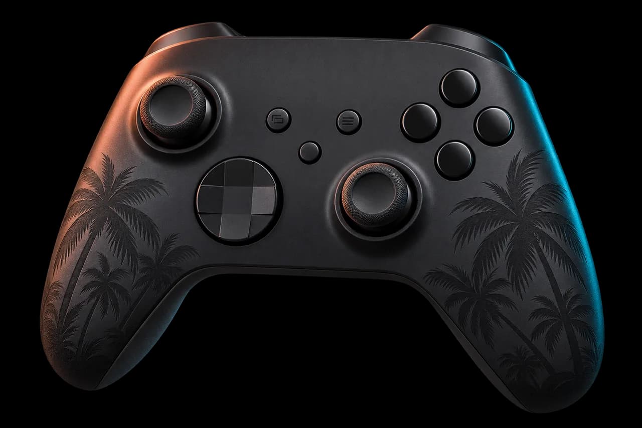 Illustration conceptuelle Xbox noir